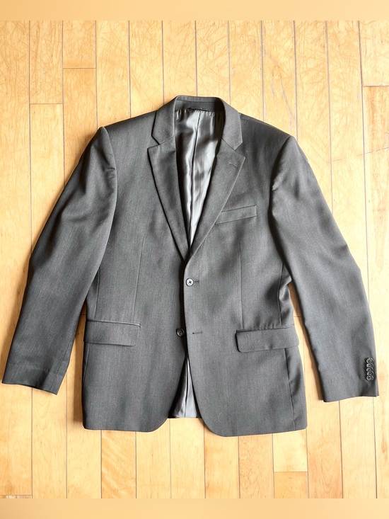 Lanificio F.Lli Cerruti (Cerruti 1881 Fabric)Charcoal Grey Wool Blazer Size 40r